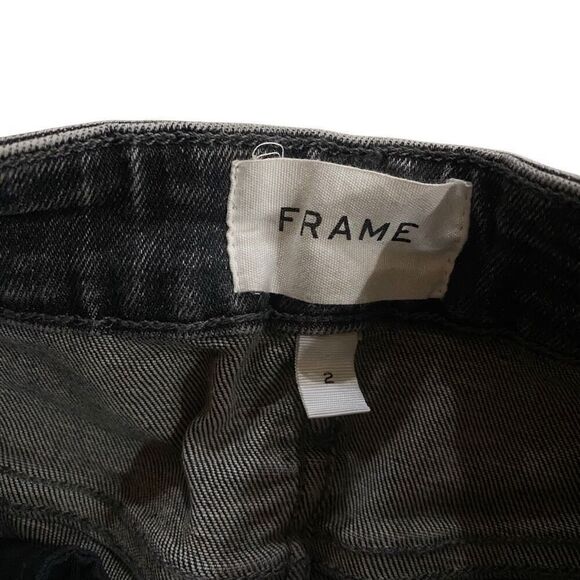 Frame gray wash washed Le one crop mini boot size 2 - Picture 3 of 10